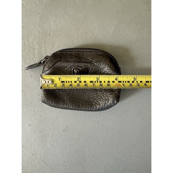 Brighton Heart Mini Coin Purse Pewter Leather - Picture 6 of 11